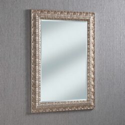 Coronation Textured Antique Silver Wall Mirror - Choice of Sizes