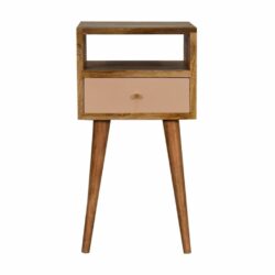 Handpainted Small Wooden Bedside Table with Drawer - Wide Choice of Colours