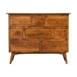 Large Chestnut Chest of Drawers in Solid Wood