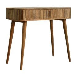 Mohana Modern Wooden Console Table with Panelled Wood Design