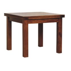 Chunky Solid Wood Extending Dining Table with a Chestnut Finish