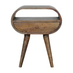 Charles Modern Wooden Bedside Table with Drawer & Grey Wash