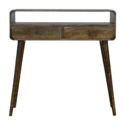 Charles Modern Wooden Console Table with Drawers & Grey Wash