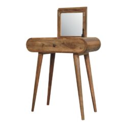 Modern Small Wooden Dressing Table with Mirror