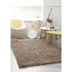 Stratton Beige Brown Shaggy Rug - Choice of Sizes