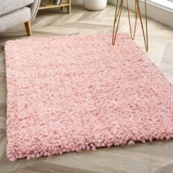 Stratton Pink Shaggy Rug - Choice of Sizes