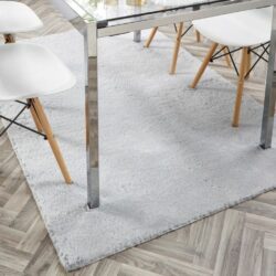 Madden Washable Faux Light Grey Fur Rug - Choice of Sizes