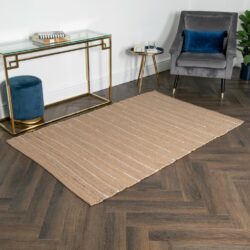 Fine Striped Jute Rug - Choice of Sizes
