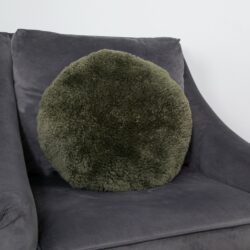 Shena Deluxe Dark Green Sheepskin Cushion - Square, Round or Wide