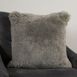 Shena Deluxe Grey Sheepskin Cushion - Square, Round or Wide
