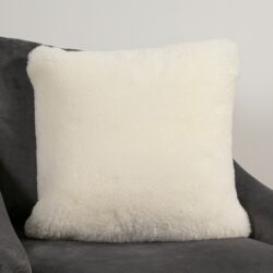 Shena Deluxe Ivory Cream Sheepskin Cushion - Square, Round or Wide