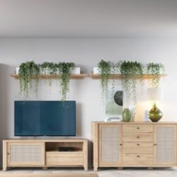 Fernando Modern Wooden Shelf in Oak Wood Effect