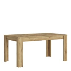 Country Shaker Extending Wooden Dining Table in Oak Wood Effect