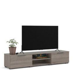 Manhattan Modern Extra Large Grey Oak TV Cabinet with Drawers