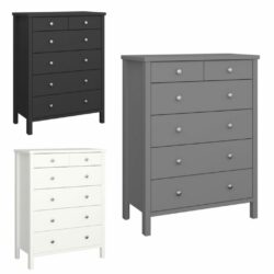 Troy Modern Large Chest of Drawers - Grey, Black or Off White
