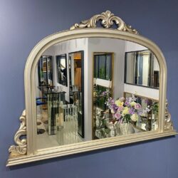 Empress Ornate Silver Overmantle Mirror - Choice of Sizes