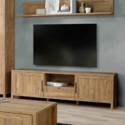 Ashdown Modern Large Wooden TV Cabinet in Rich Oak