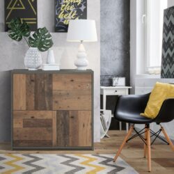 Rushmore Small Modern Rustic Wooden Sideboard
