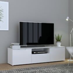Tahoe Gloss Modern Large White TV Cabinet