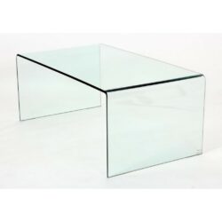 Ancher Minimalist Modern Glass Coffee Table