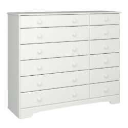 Buckley Traditional Large White Chest of Drawers
