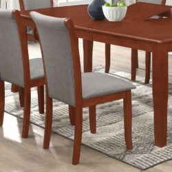 Gerwin Mahogany Dining Chair with Grey Seat & Back