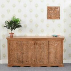 Hanoi Large Carved Wooden Sideboard in Solid Wood