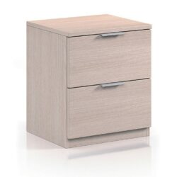 Palmer Modern Wooden Bedside Table with Drawers in Light Oak