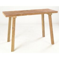 Rustic Wooden Console Table in Teak Wood