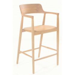 Serafina Modern Light Wooden Bar Chair
