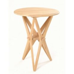Serafina Modern Round Wooden Lamp Table