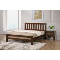 Southwell Modern Wooden Bed - Light or Dark Wood - Choice of Size