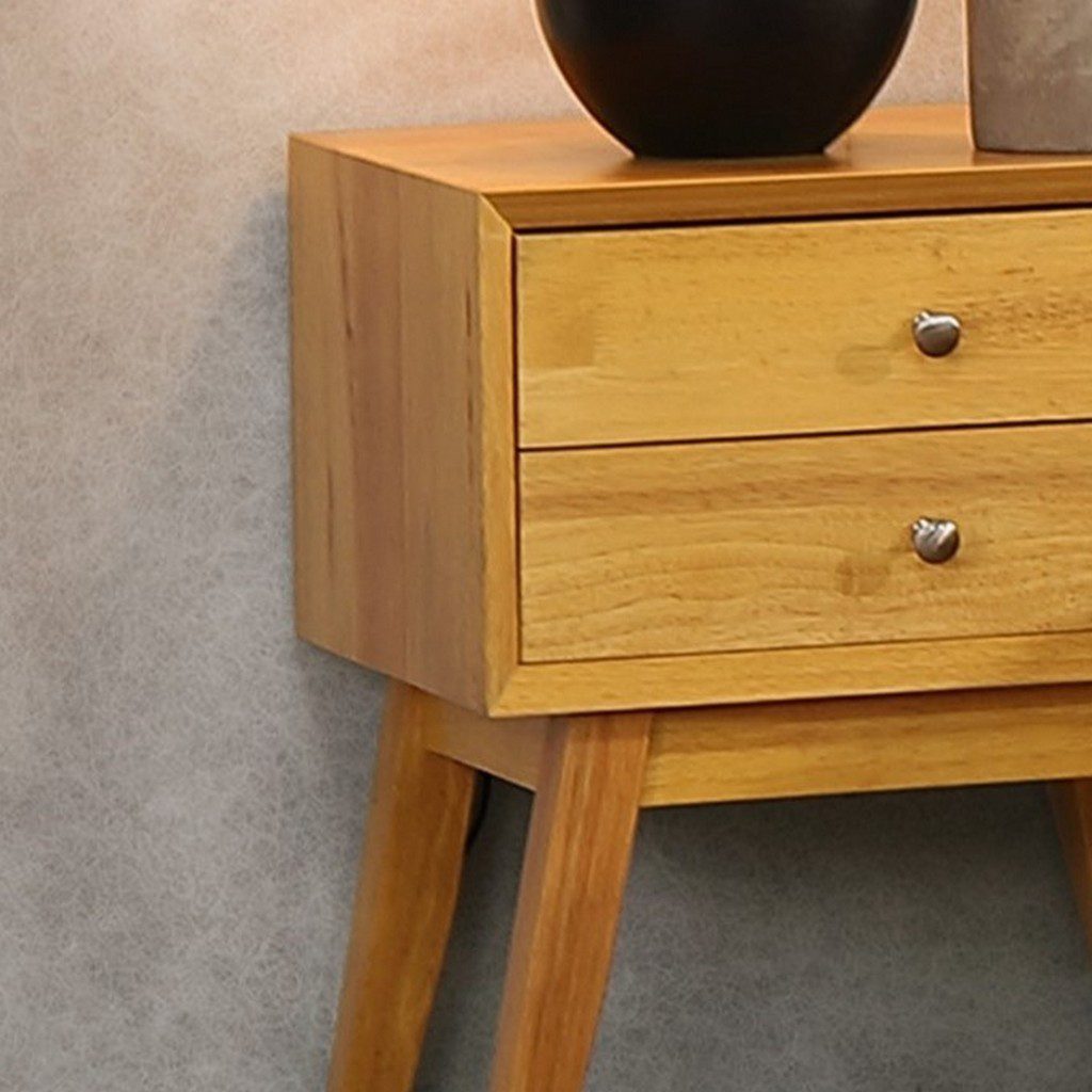 Light timber deals bedside table