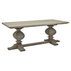 Durham Rustic French Vintage Wooden Dining Table