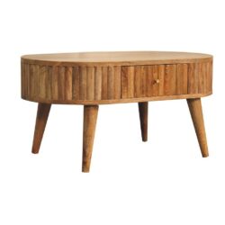 Granada Modern Wooden Coffee Table with Drawers & Panelled Design