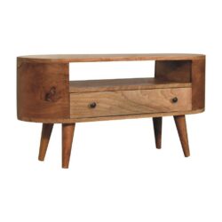 Lucian Small Wooden TV Cabinet with Drawer