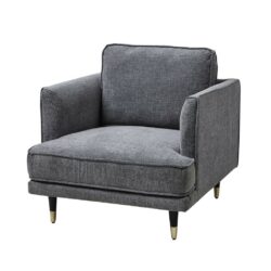 Parsons Luxury Modern Large Grey Armchair