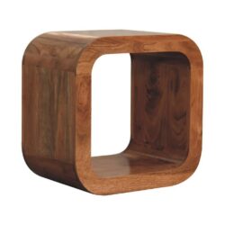 Ruth Minimalist Chestnut Wooden Lamp Table Bedside Table