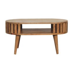 Slade Modern Wooden Coffee Table with Bar Design