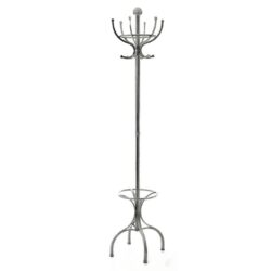 Traditional Silver Metal Hat and Coat Stand