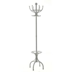 Traditional White Metal Hat and Coat Stand