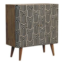 Wooden and Bone Inlay Cabinet Cupboard