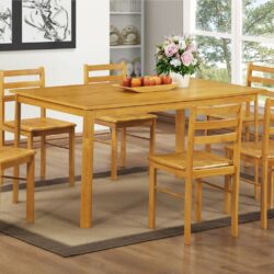 Yorkshire Large Wooden Dining Table in Natural Oak Finish