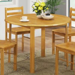 Yorkshire Round Wooden Dining Table in Natural Oak