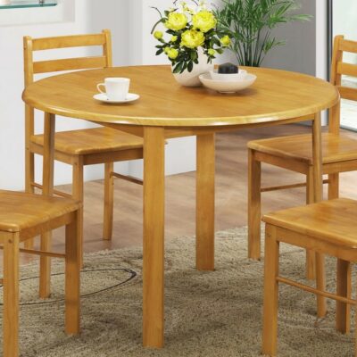 Yorkshire Round Wooden Dining Table in Natural Oak