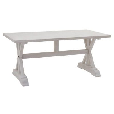 Aylsham Rustic White Wooden Dining Table in Farmhouse Design