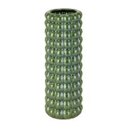 Decorative Tall Green Vase with Corn Design - Choice of Sizes