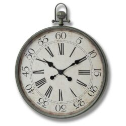 Rustic Vintage Pocket Watch Clock