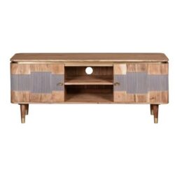 Ashton Modern Wooden TV Cabinet with Grey Accent Detail