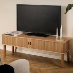 Alcoy Large Modern Wooden TV Cabinet with Sliding Doors